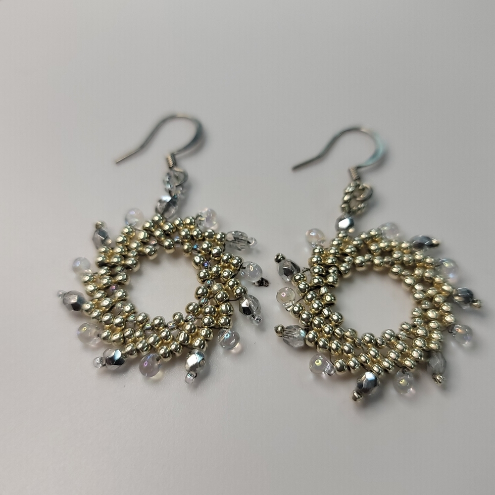 Silver Moon Earrings - Picture 5 of 5